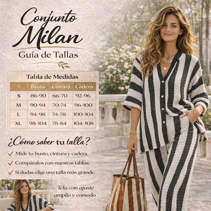Conjunto Milan® | Elegancia relajada que se adapta a tu ritmo.