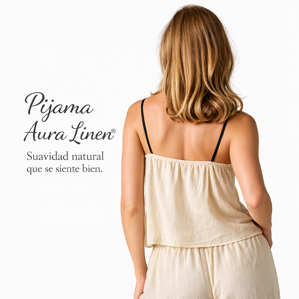 PIJAMA AURA LINEN® | Comodidad natural que se siente bien