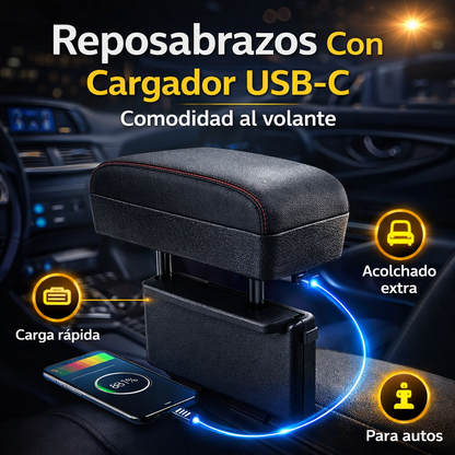 Reposabrazos Con Carga Inalámbrica | 📌Comodidad al Volante