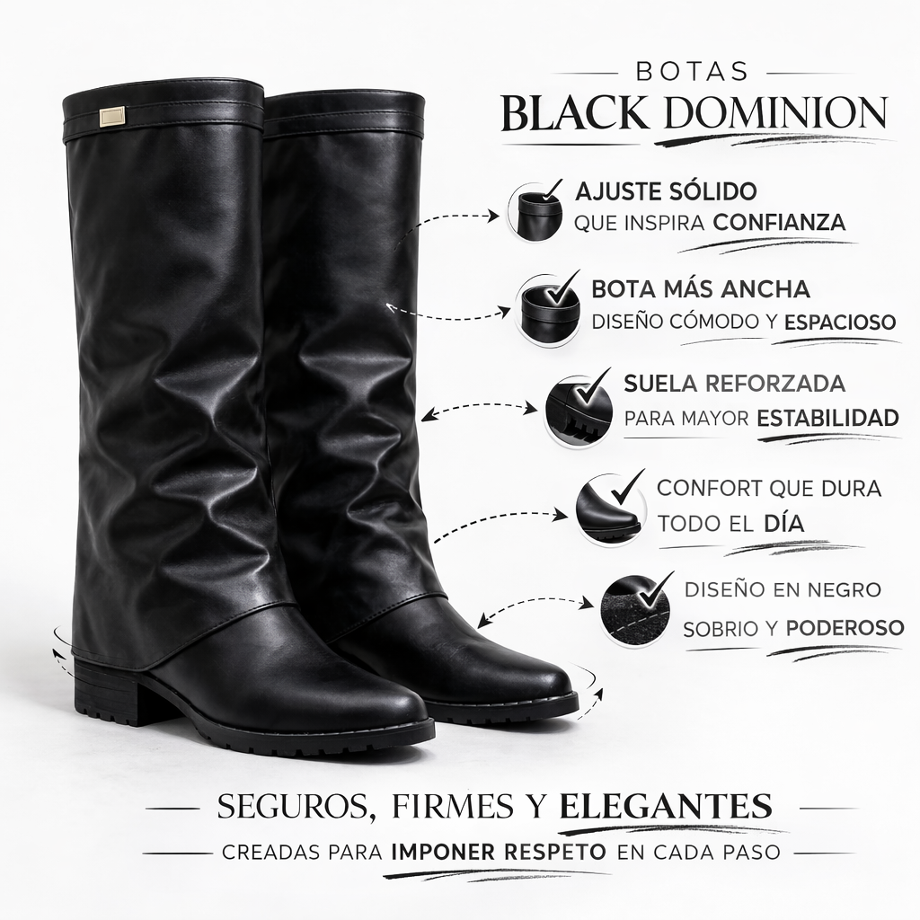 BOTAS BLACK DOMINION® | Poder, confort y elegancia