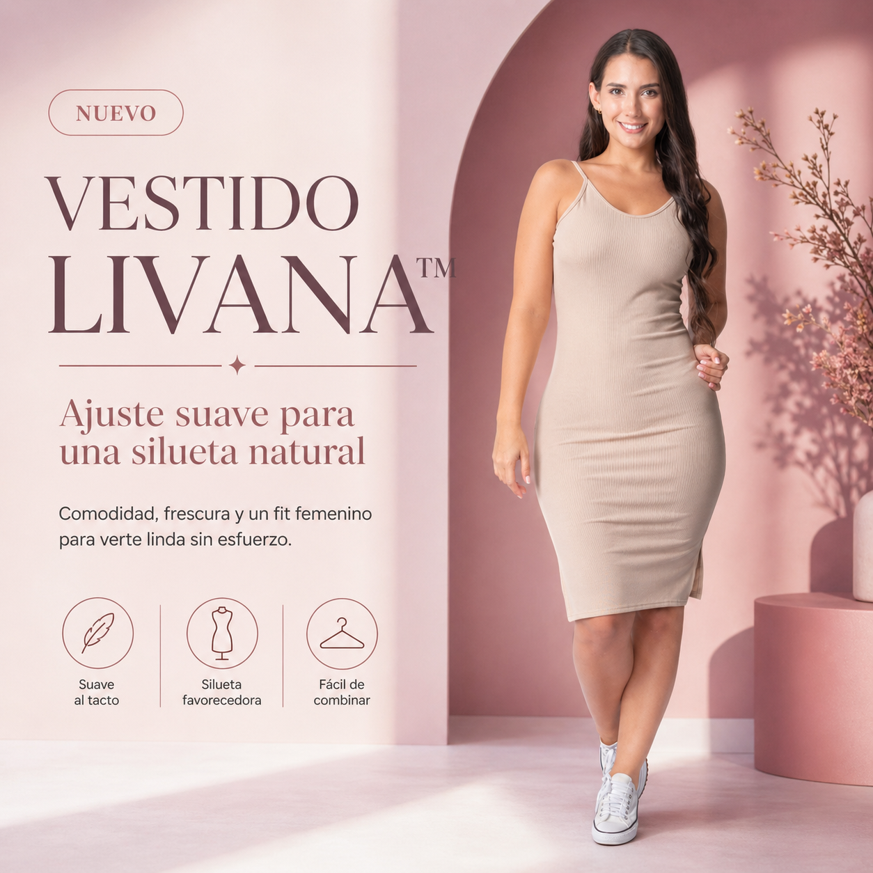 VESTIDO LIVANA™ | Ajuste suave para una silueta natural.