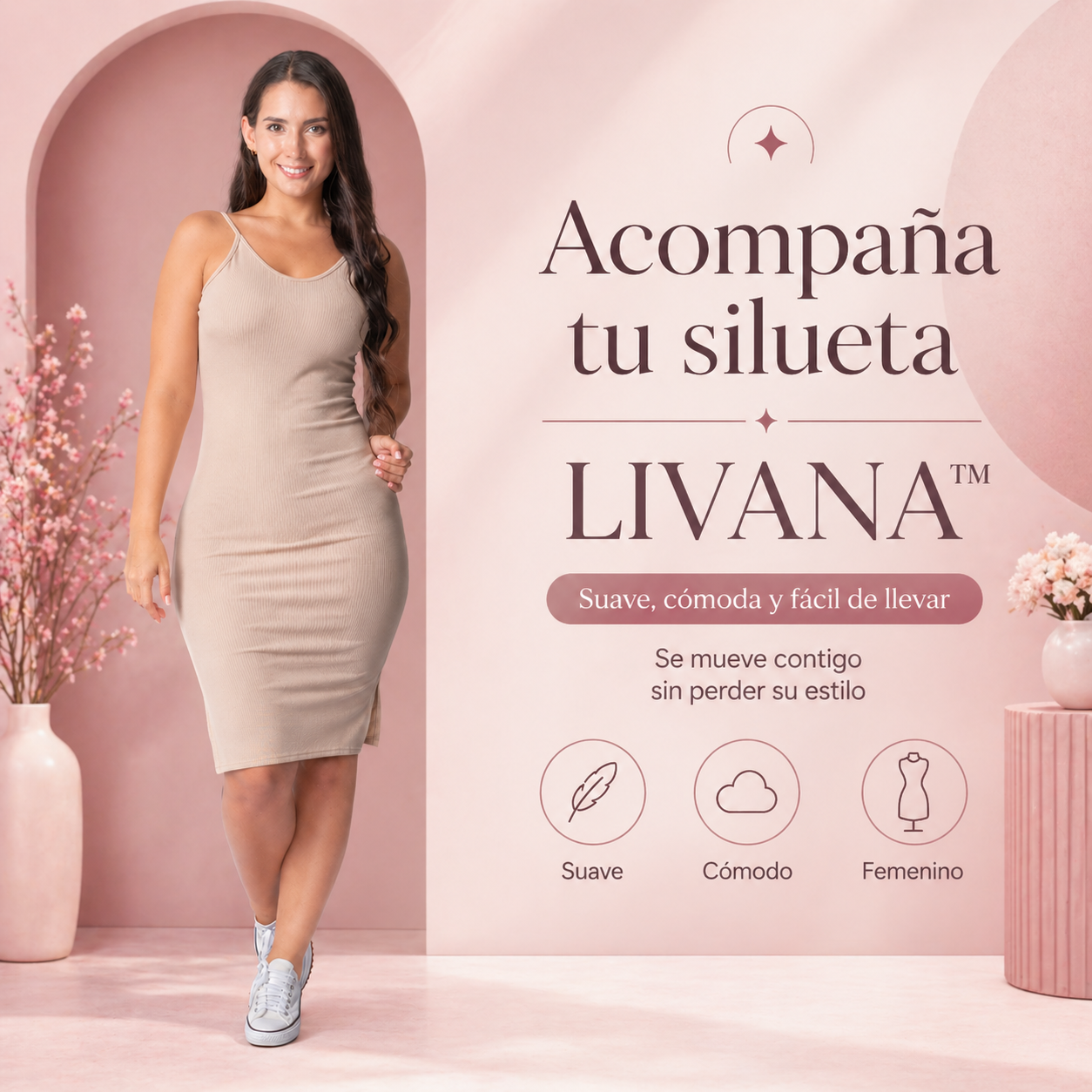 VESTIDO LIVANA™ | Ajuste suave para una silueta natural.