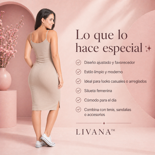 VESTIDO LIVANA™ | Ajuste suave para una silueta natural.