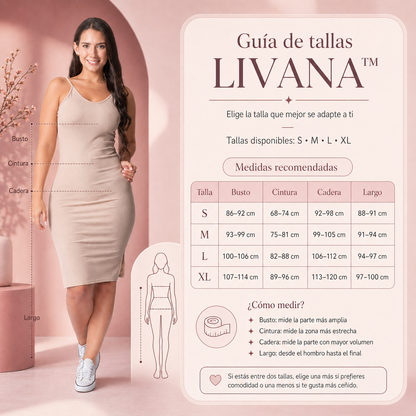 VESTIDO LIVANA™ | Ajuste suave para una silueta natural.