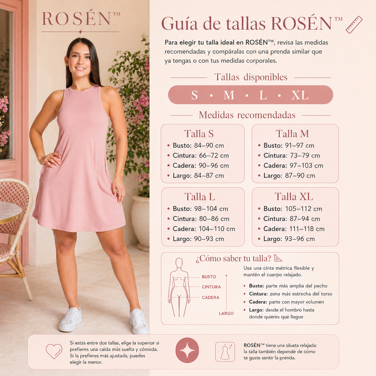 VESTIDO ROSÉN™ | Ese rosa suave que arregla el día sin pedir permiso.
