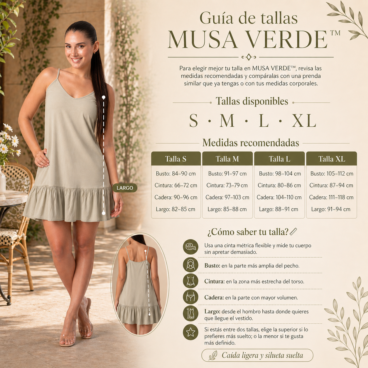 VESTIDO MUSA VERDE™ | Movimiento coqueto para días donde quieres verte ligera.