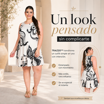 VESTIDO TRAZZO™ | Líneas que estilizan, movimiento que se nota.