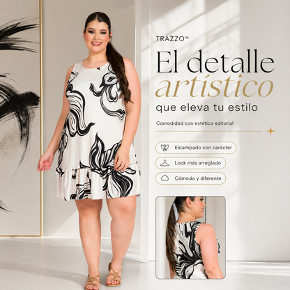 VESTIDO TRAZZO™ | Líneas que estilizan, movimiento que se nota.