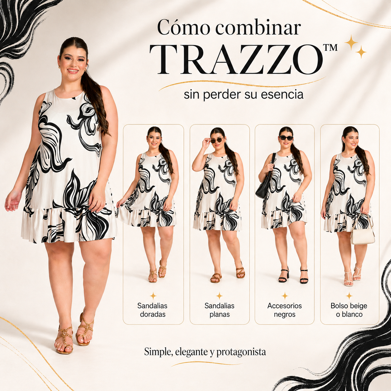 VESTIDO TRAZZO™ | Líneas que estilizan, movimiento que se nota.
