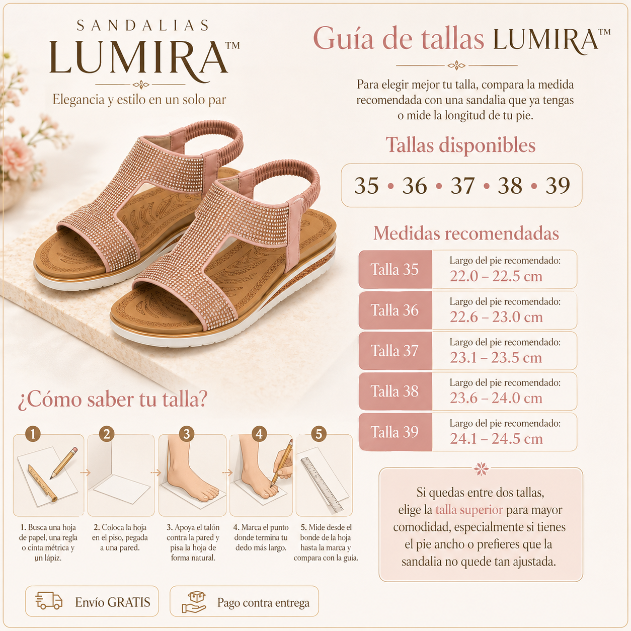 SANDALIAS LUMIRA™ | Elegancia y estilo en un solo par.