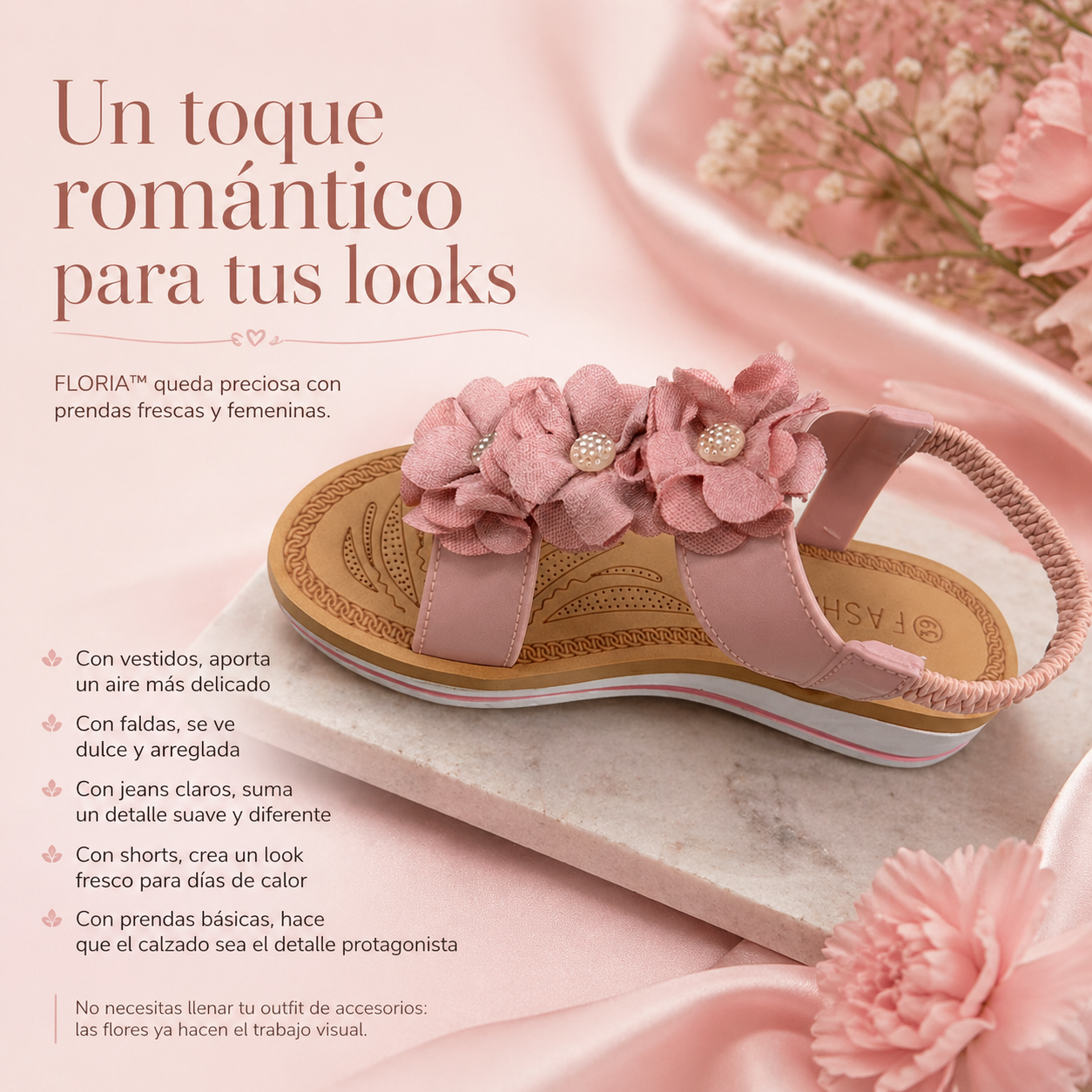SANDALIAS FLORIA™ | Dulzura floral para caminar cómoda.