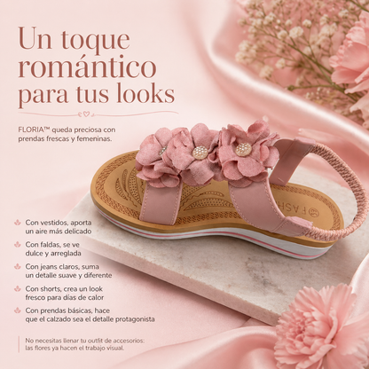 SANDALIAS FLORIA™ | Dulzura floral para caminar cómoda.