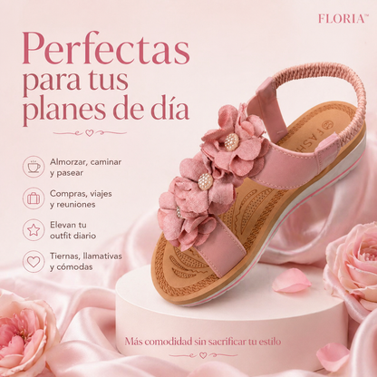 SANDALIAS FLORIA™ | Dulzura floral para caminar cómoda.