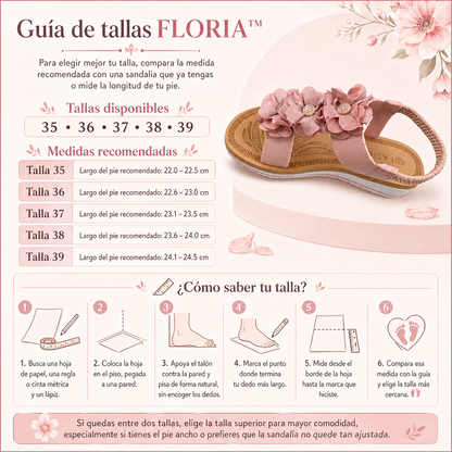 SANDALIAS FLORIA™ | Dulzura floral para caminar cómoda.