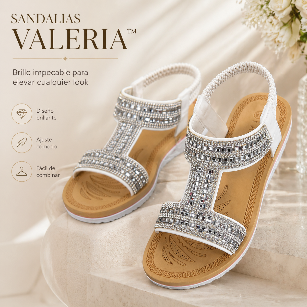 SANDALIAS VALERIA™ | Brillo impecable para elevar cualquier look.