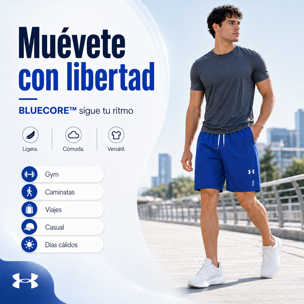BLUECORE™ | Comodidad deportiva que se mueve contigo