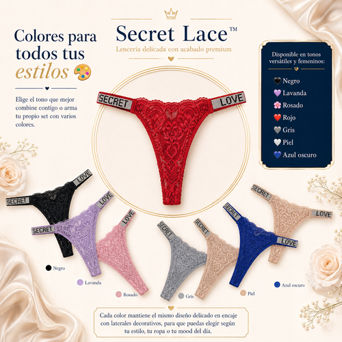 Secret Lace™ | Lencería delicada con acabado premium. (PAGAS 5 LLEVAS 10)
