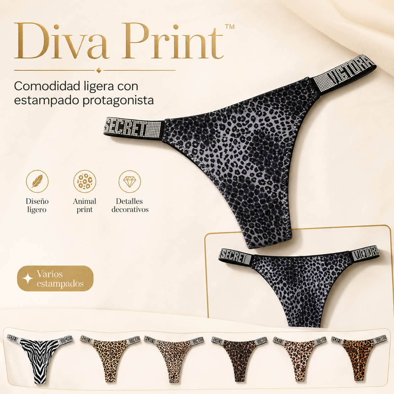 Diva Print™ | Comodidad ligera con estampado protagonista. (PAGUE 5 LLEVE 10)