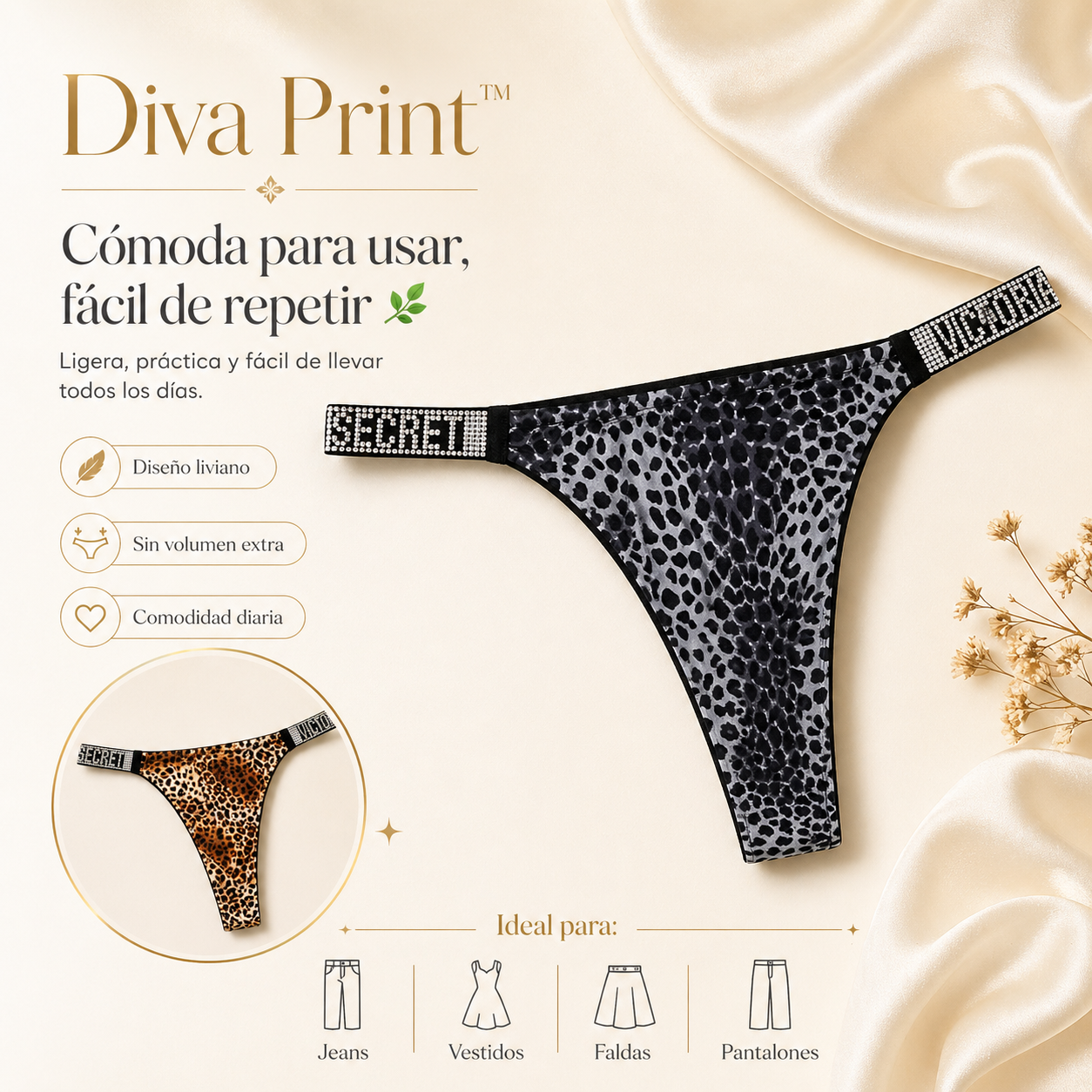 Diva Print™ | Comodidad ligera con estampado protagonista. (PAGUE 5 LLEVE 10)