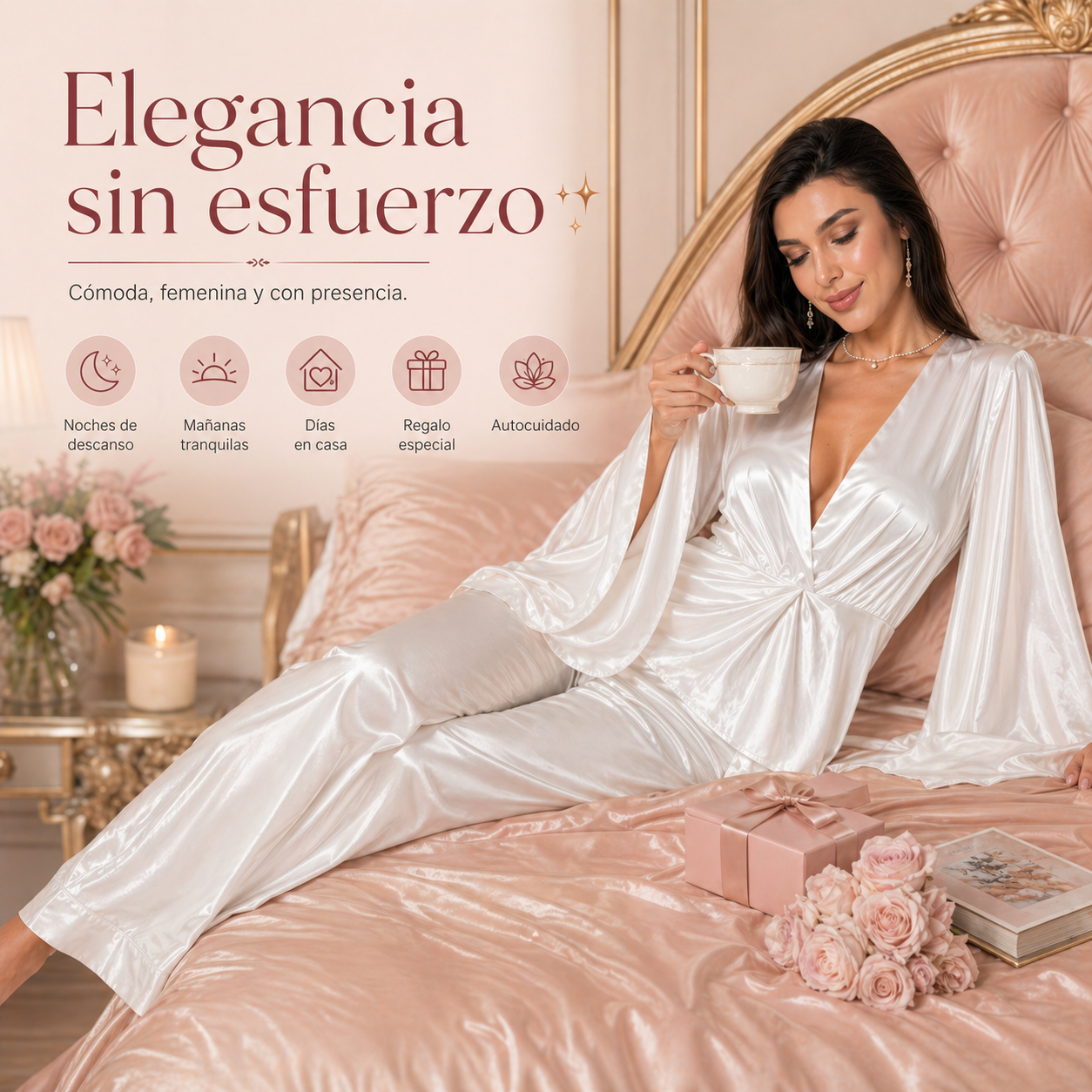 NOCHE DE SEDA™ | Luce cómoda, femenina y sofisticada