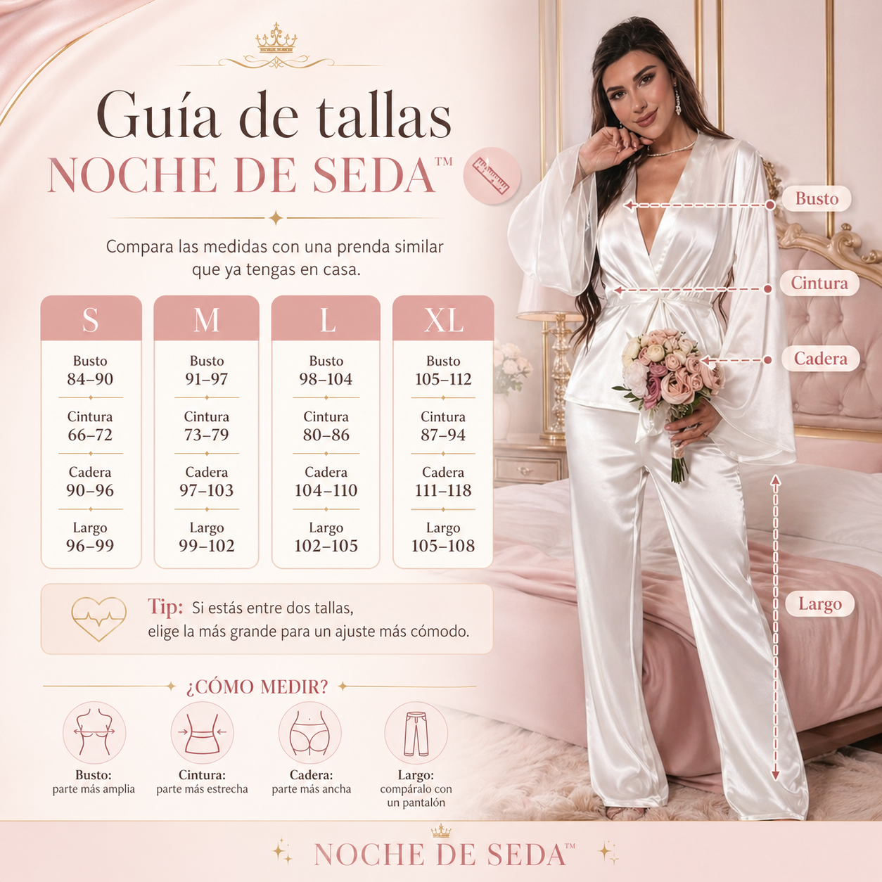 NOCHE DE SEDA™ | Luce cómoda, femenina y sofisticada