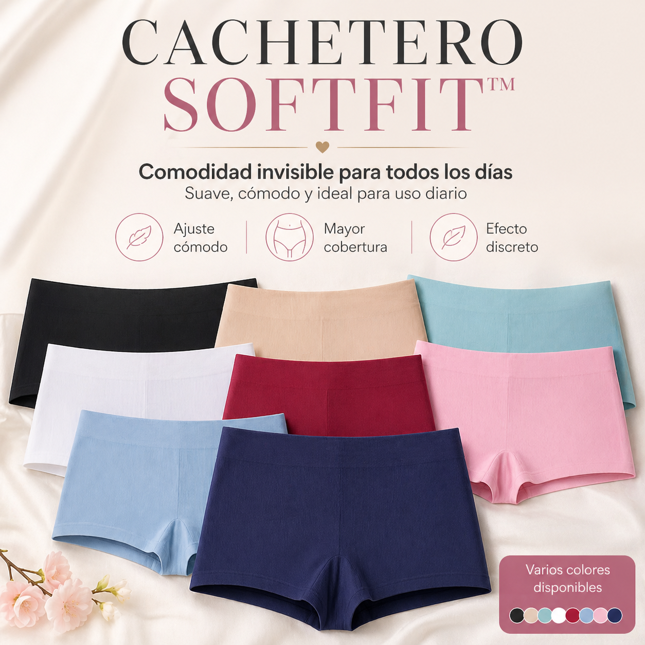 CACHETERO SOFTFIT™ | Comodidad invisible para todos los días. (PAGAS 5 LLEVAS 10)