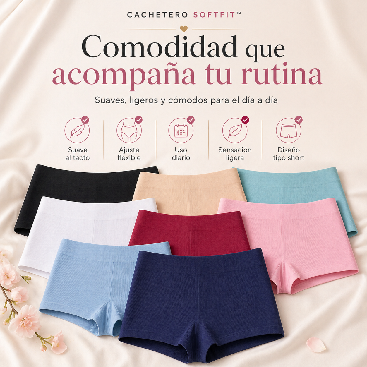 CACHETERO SOFTFIT™ | Comodidad invisible para todos los días. (PAGAS 5 LLEVAS 10)
