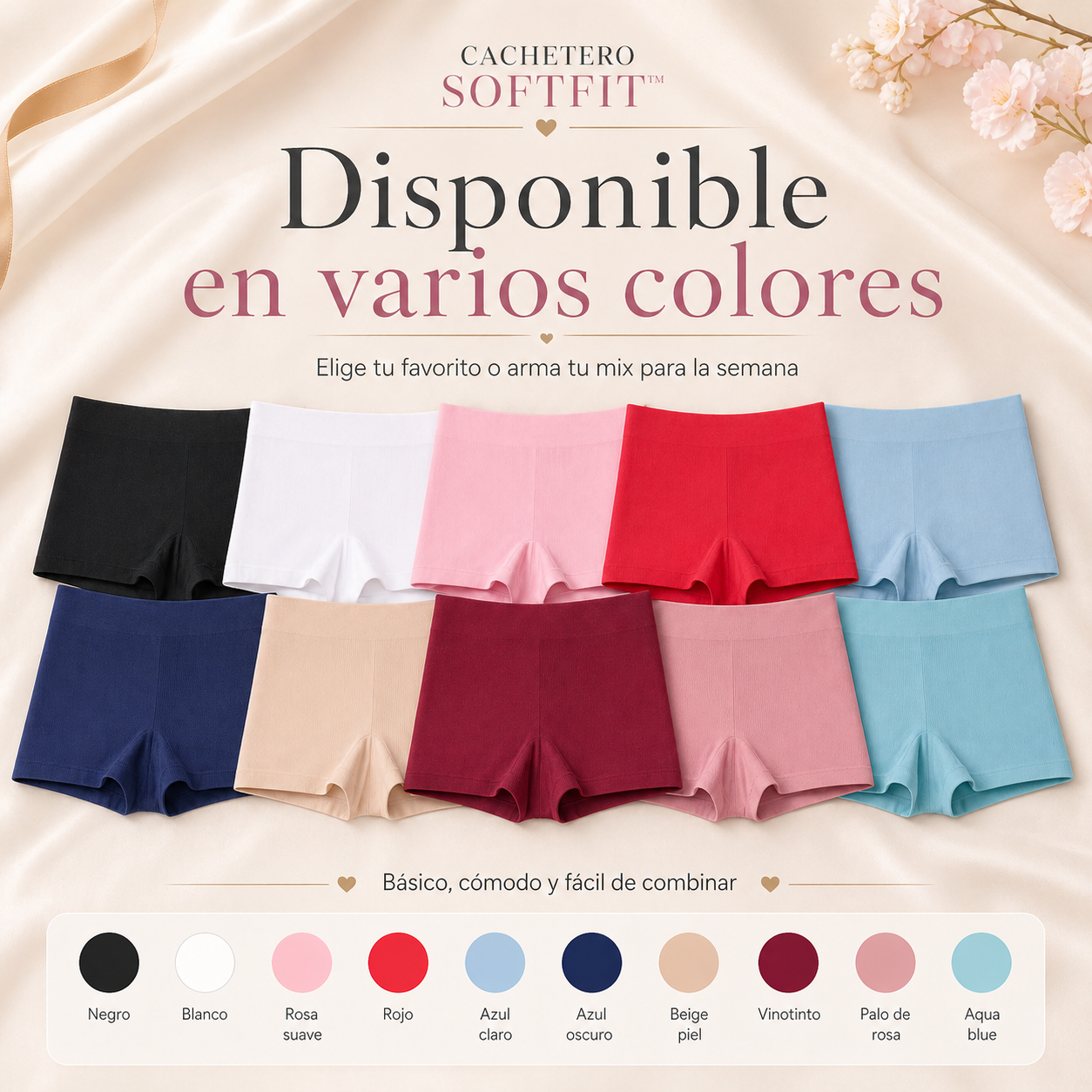 CACHETERO SOFTFIT™ | Comodidad invisible para todos los días. (PAGAS 5 LLEVAS 10)
