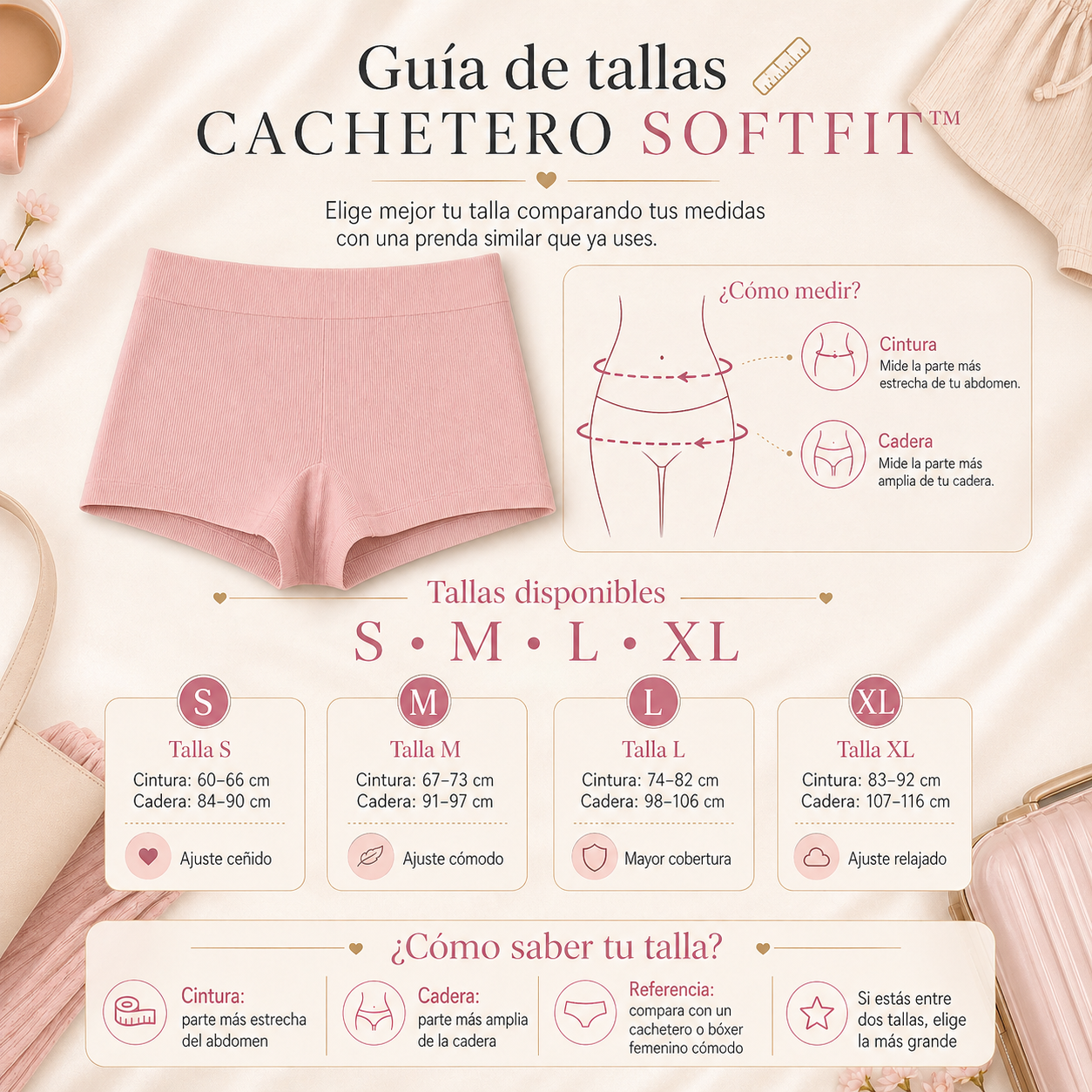 CACHETERO SOFTFIT™ | Comodidad invisible para todos los días. (PAGAS 5 LLEVAS 10)