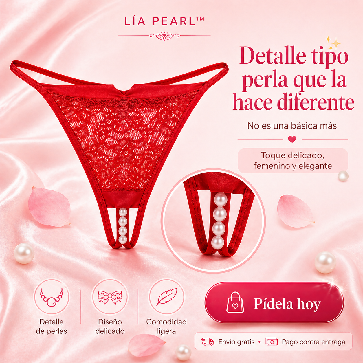 LÍA PEARL™ | Diseño delicado con ajuste perfecto.