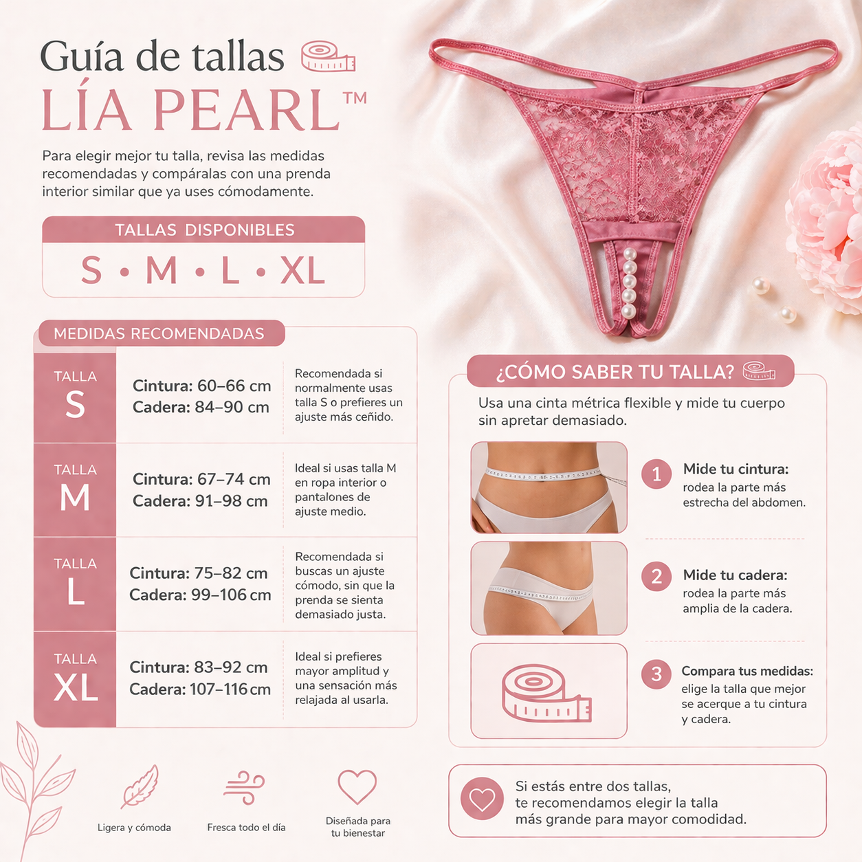 LÍA PEARL™ | Diseño delicado con ajuste perfecto.