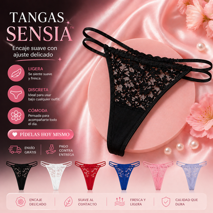 TANGAS SENSIA™ | Encaje suave con ajuste delicado