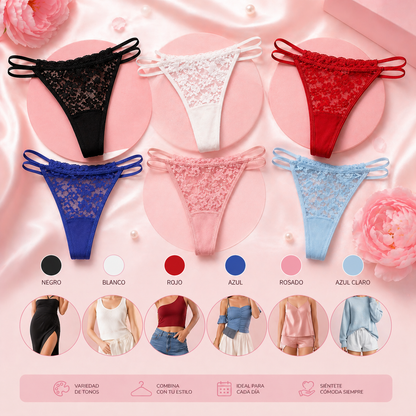 TANGAS SENSIA™ | Encaje suave con ajuste delicado