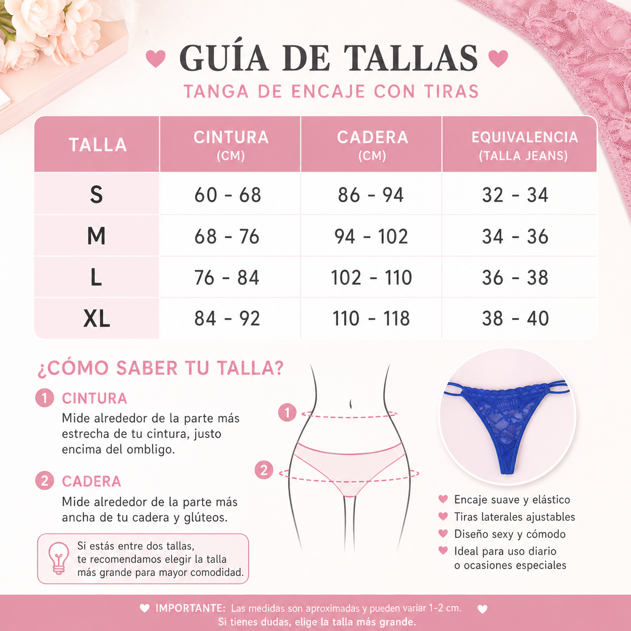 TANGAS SENSIA™ | Encaje suave con ajuste delicado