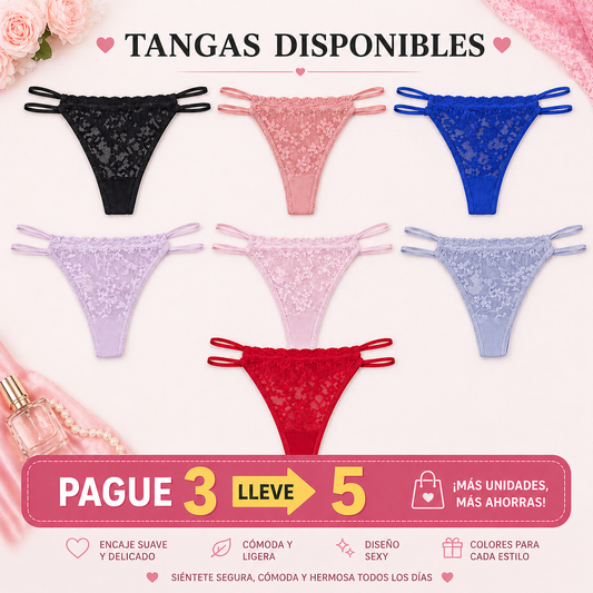 TANGAS SENSIA™ | Encaje suave con ajuste delicado
