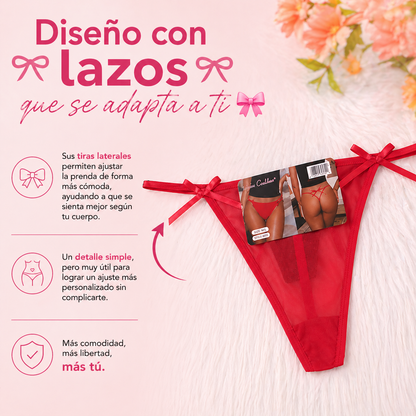 TANGAS LAZO MÍA™ | Diseño delicado con tiras ajustables para sentirte cómoda y femenina.