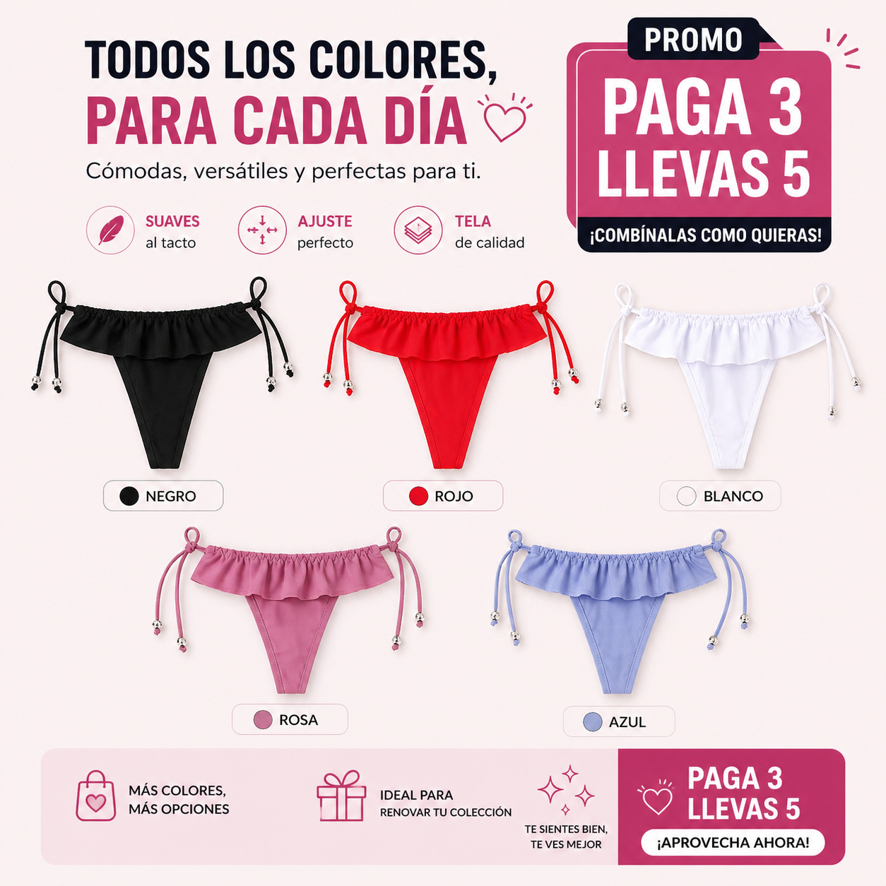 TANGAS LACEFIT™ | Ajuste que se adapta a ti.