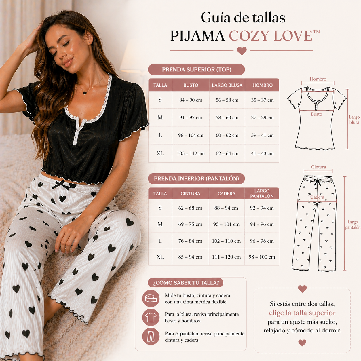 PIJAMA COZY LOVE™ | Comodidad que enamora