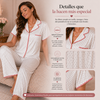PIJAMA DESCANSO SUAVE™ | Fresca, cómoda y lista para dormir rico.