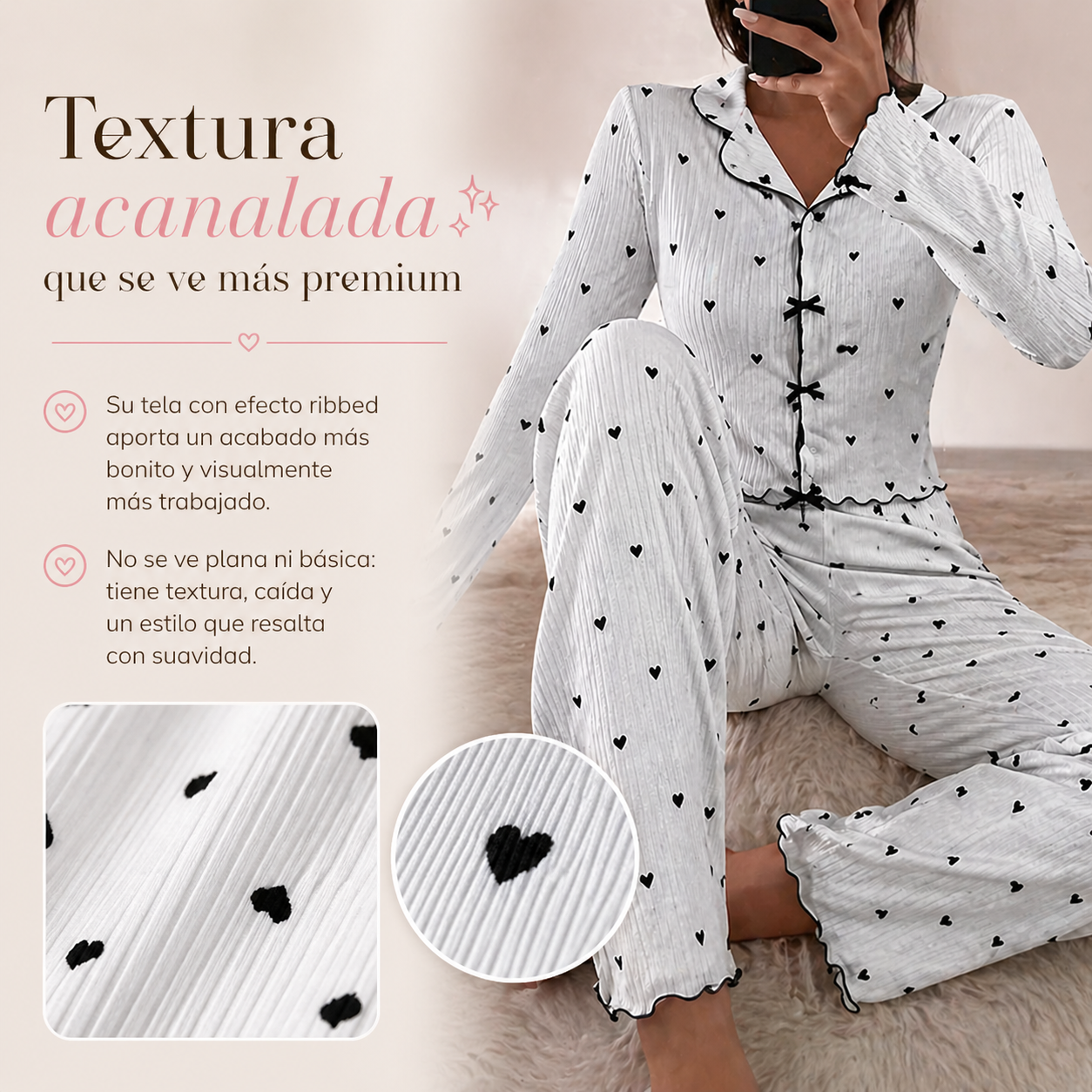 PIJAMA CORAZÓN™ | Comodidad con un toque especial