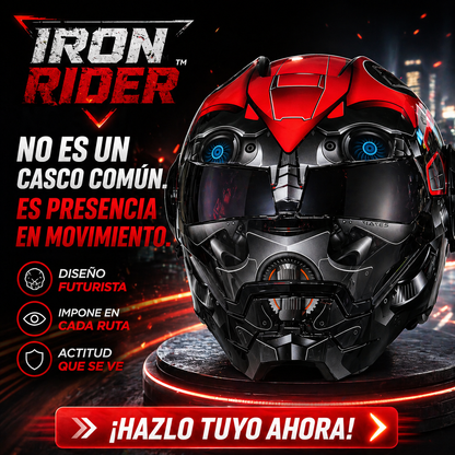 IRON RIDER™ | Casco futurista para dominar la vía.