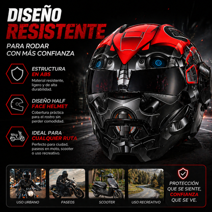 IRON RIDER™ | Casco futurista para dominar la vía.