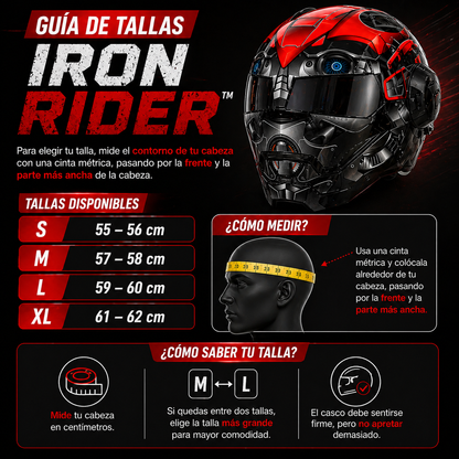 IRON RIDER™ | Casco futurista para dominar la vía.