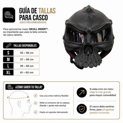 SKULL RIDER™ | Máscara motera que impone respeto
