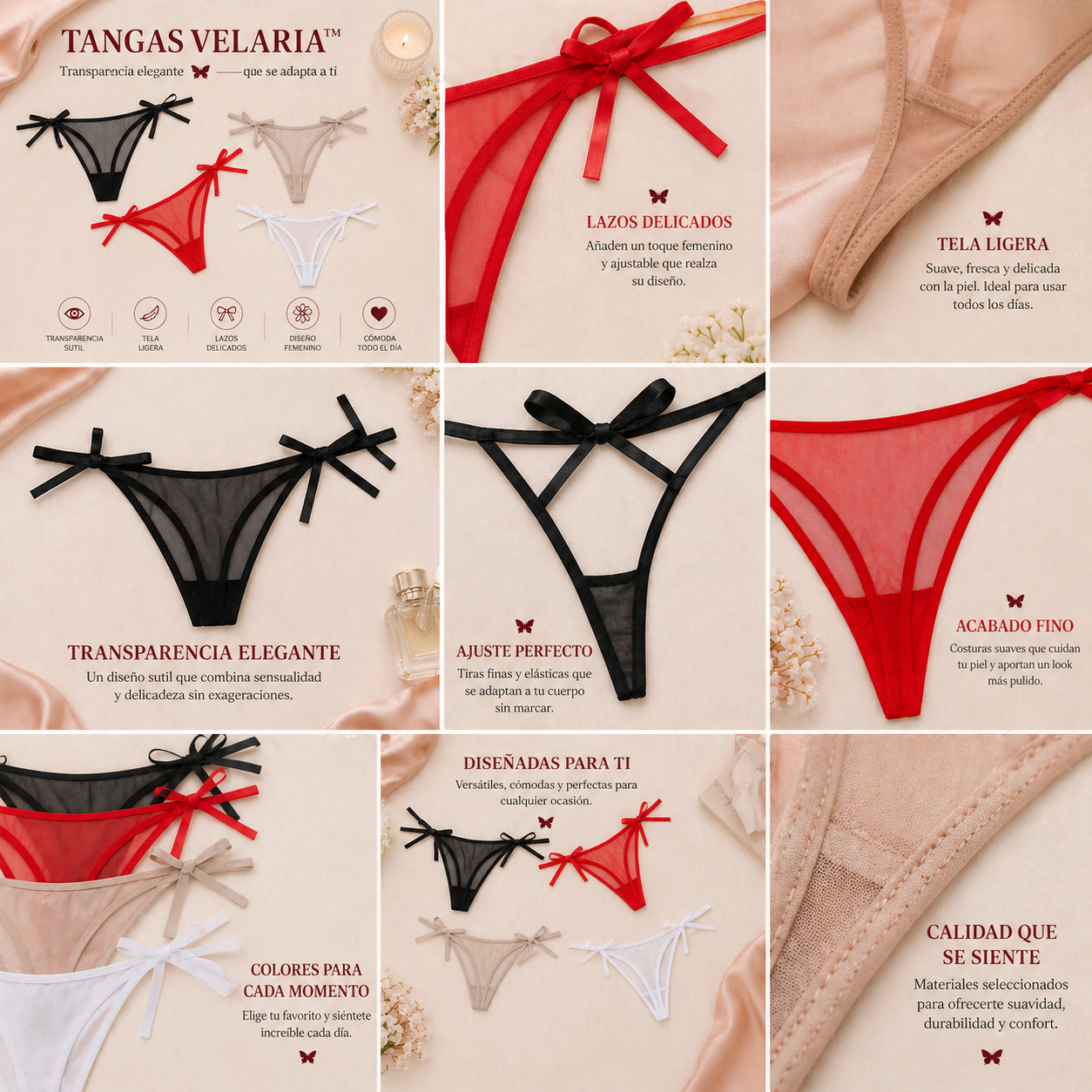 TANGAS VELARIA™ | Transparencia elegante que se adapta a ti