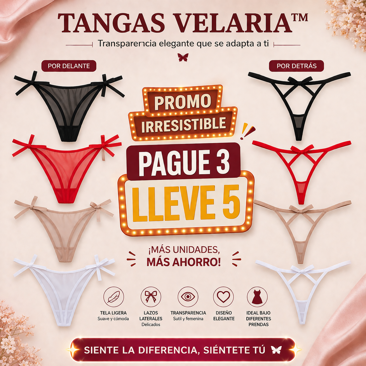 TANGAS VELARIA™ | Transparencia elegante que se adapta a ti