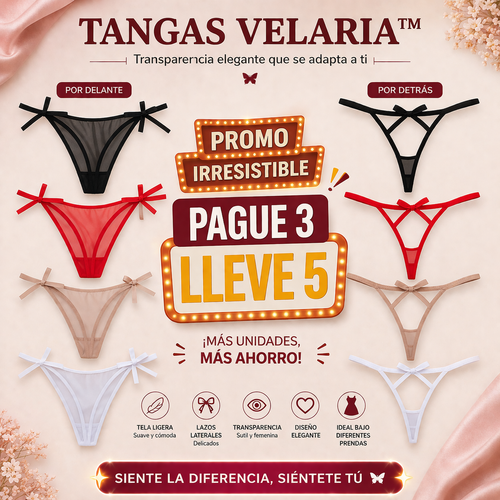 TANGAS VELARIA™ | Transparencia elegante que se adapta a ti
