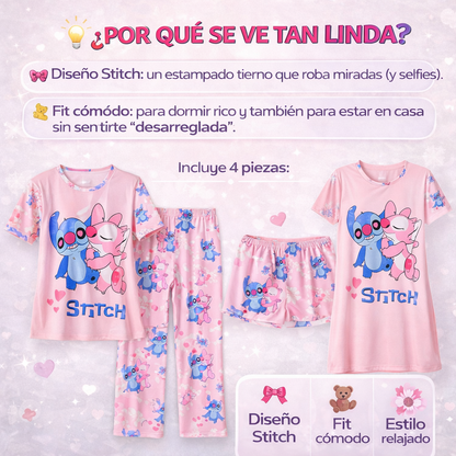 PIJAMA STITCH CUTE | Dulzura y comodidad que se notan desde que te la pones.