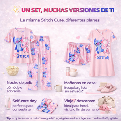 PIJAMA STITCH CUTE | Dulzura y comodidad que se notan desde que te la pones.