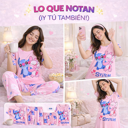 PIJAMA STITCH CUTE | Dulzura y comodidad que se notan desde que te la pones.